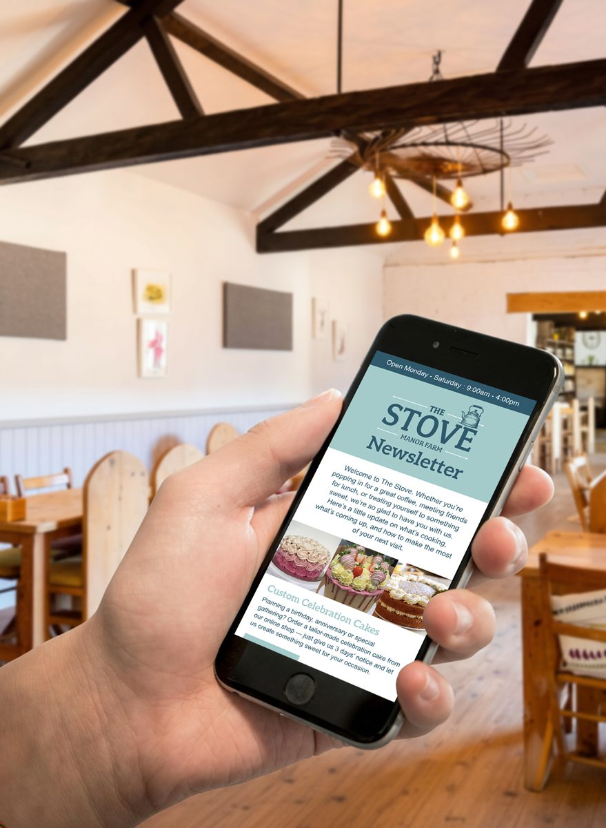 Newsletter Sign Up at The Stove